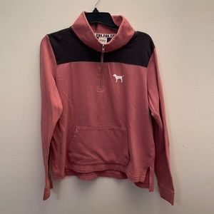 PINK Victoria’s Secret Large light sweatshirt (Color - Dark Pinkish Peach)